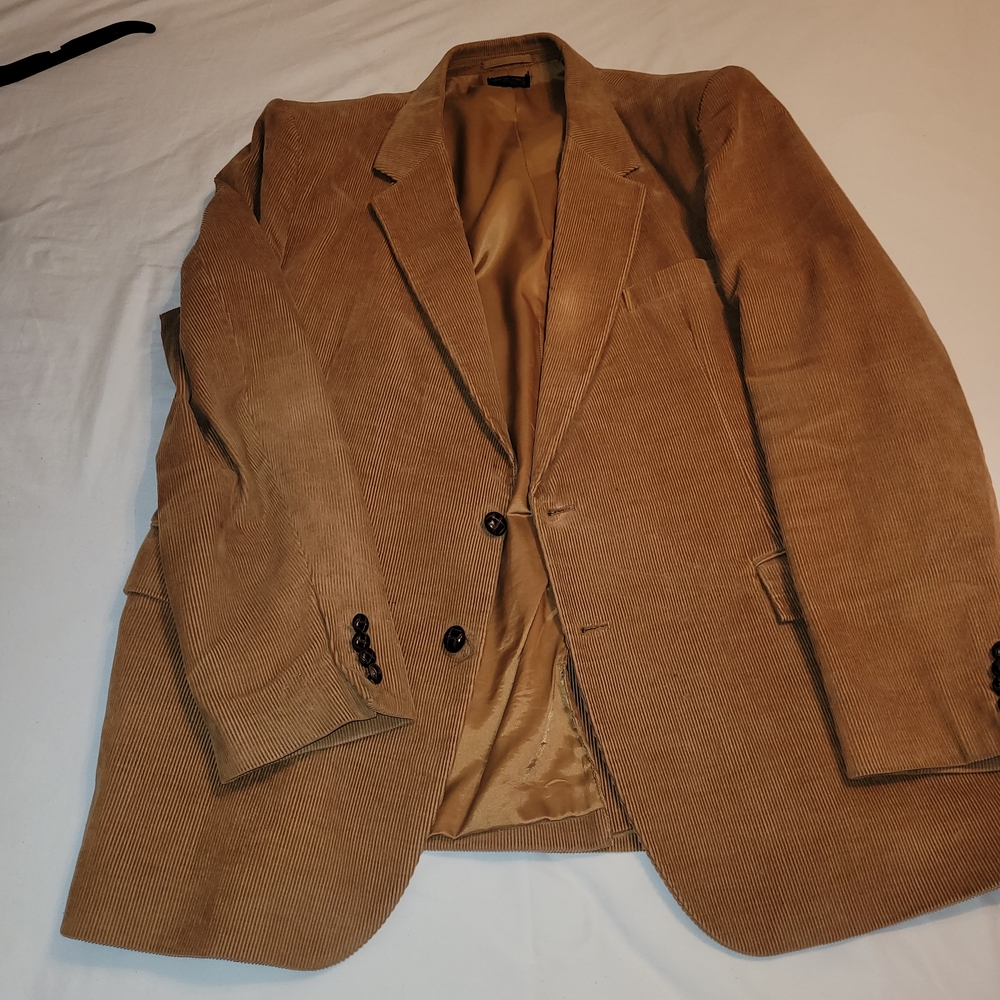 Men's Classic Tan Corduroy Blazer